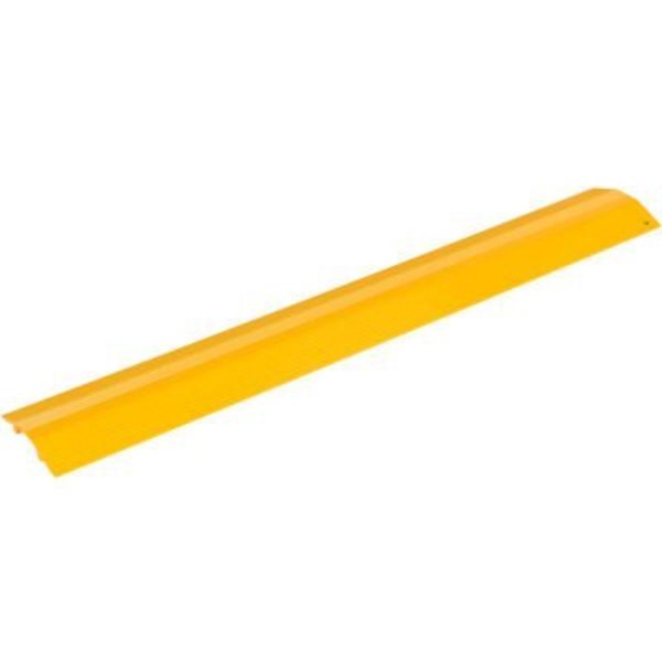 Vestil Extruded Aluminum Hose & Cable Crossover, Yellow, 48" x 7-1/8" x 1-1/16" HCR-48-Y